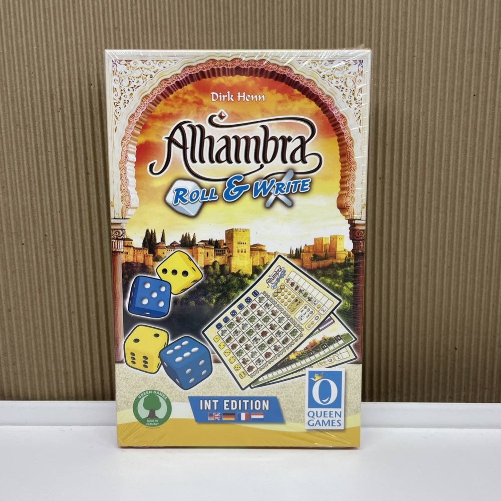 Alhambra Roll & Write Board game Queen International Edition New Dirk Henn